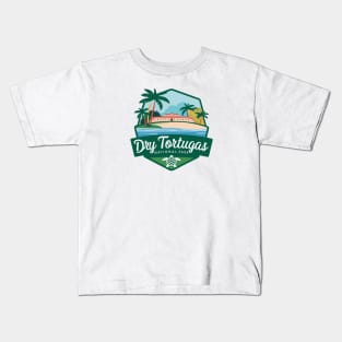 Dry Tortugas National Park Emblem Kids T-Shirt